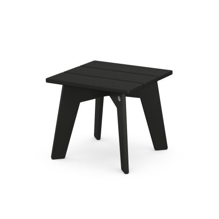 POLYWOOD Riviera Modern Side Table in Black