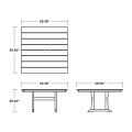 Thumbnail for Farmhouse Trestle 59" Dining Table