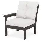 POLYWOOD Vineyard Modular Left Arm Chair in Vintage Finish