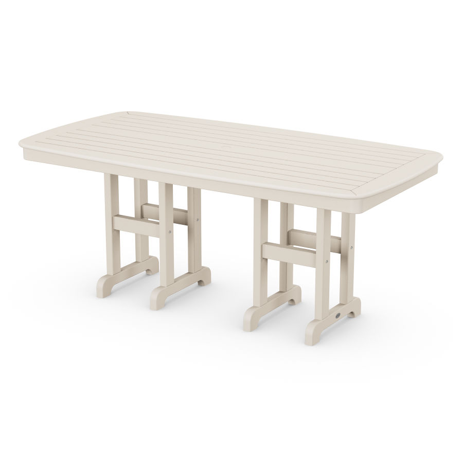 POLYWOOD Nautical 37" x 72" Dining Table in Sand