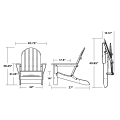 Thumbnail for Classic Oversized Folding Adirondack Chair