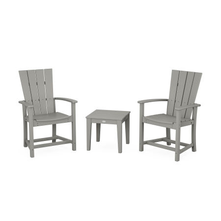 Quattro 3-Piece Upright Adirondack Chair Set