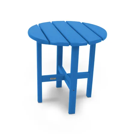 POLYWOOD 18" Round Side Table by Ivy Terrace™ in Pacific Blue