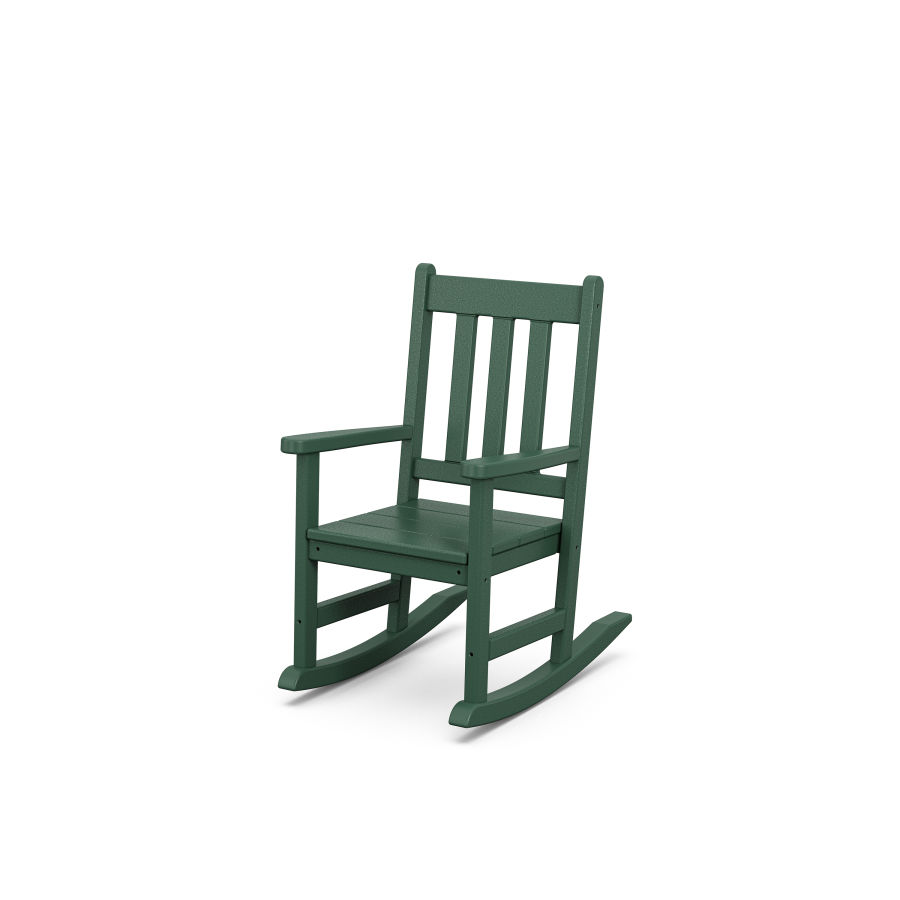 POLYWOOD Kids Vineyard Rocking Chair in Green