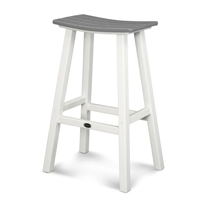 POLYWOOD Contempo 30" Saddle Bar Stool