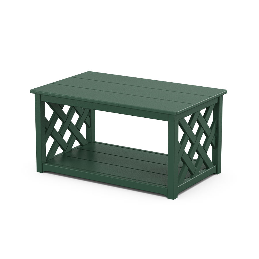 POLYWOOD Wovendale Coffee Table in Green