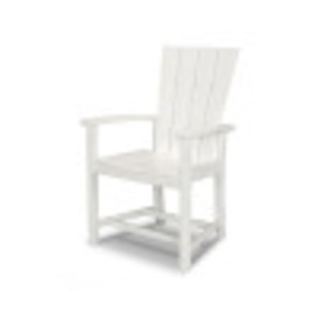 POLYWOOD Quattro Upright Adirondack Chair in White