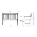 Thumbnail for Vineyard 48" Bench