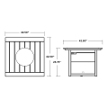 Thumbnail for Trex Square 42" Fire Pit Table