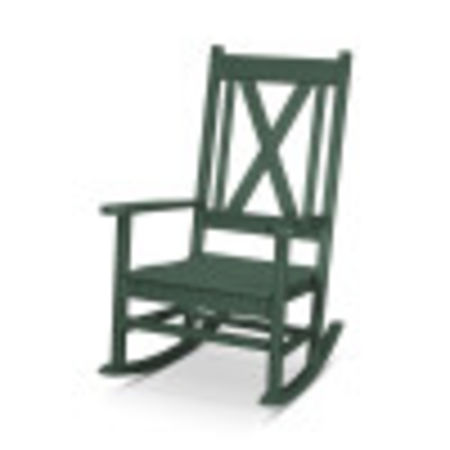 POLYWOOD Braxton Porch Rocking Chair in Green