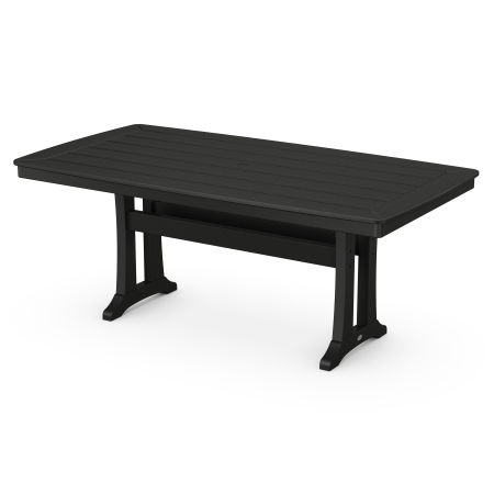 POLYWOOD 38" x 73" Dining Table in Black
