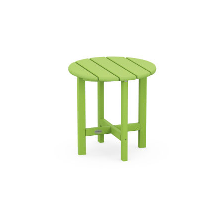 Round 18" Side Table in Lime