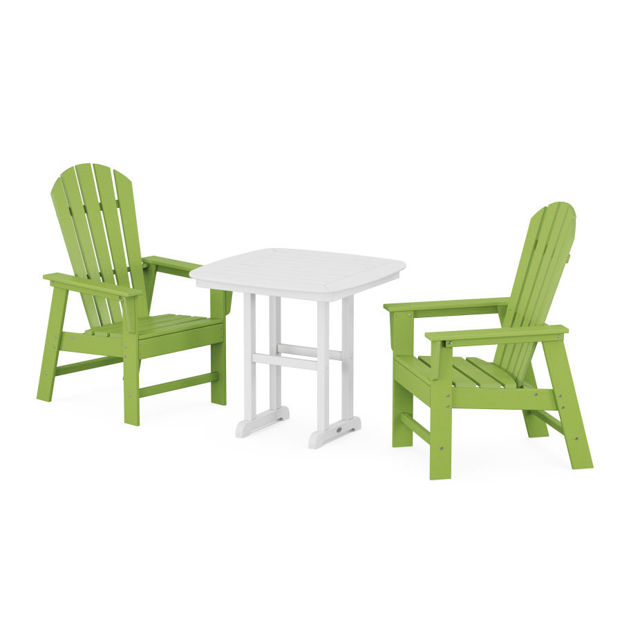 POLYWOOD South Beach 3-Piece Dining Set in Lime