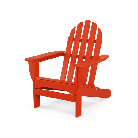 POLYWOOD Classics Adirondack Chair in Sunset Red