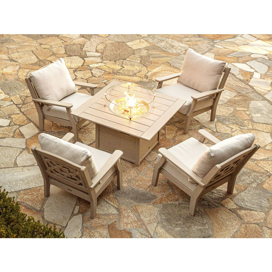 Square 42" Fire Pit Table