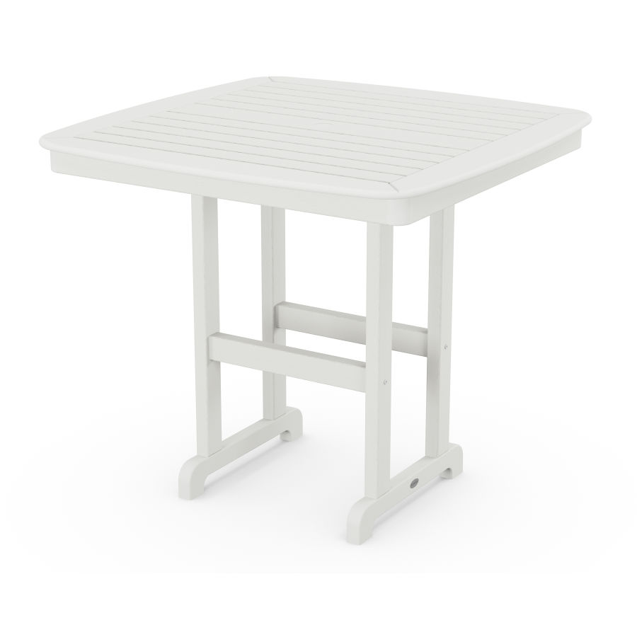 POLYWOOD Nautical 44" Counter Table in Vintage White