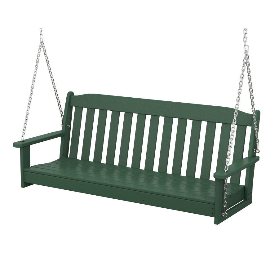 POLYWOOD Country Living 60" Swing in Green