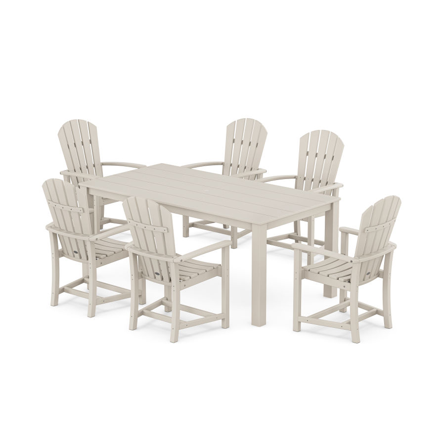 POLYWOOD Palm Coast 7-Piece Parsons Dining Set in Sand