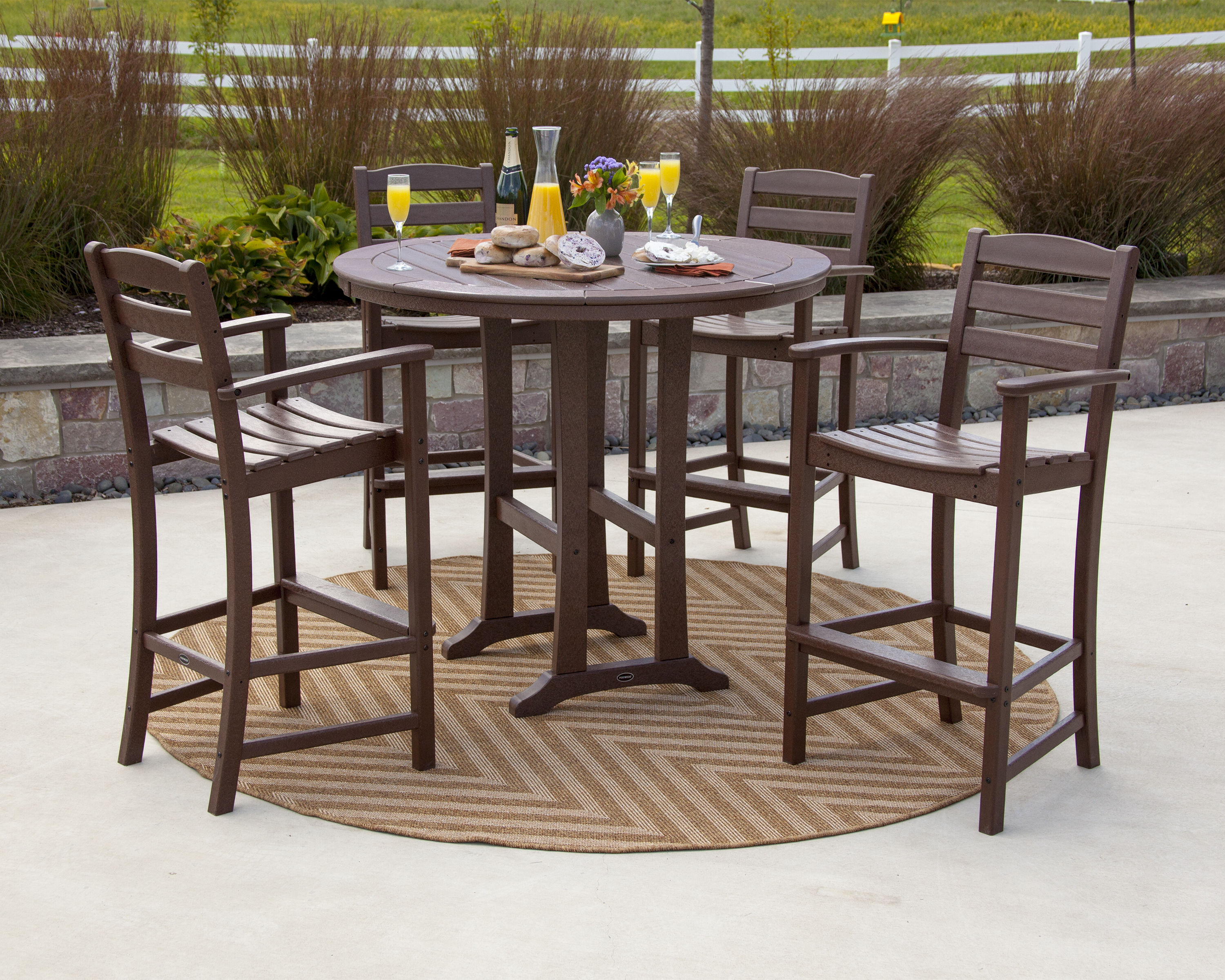 POLYWOOD® La Casa Café 5 Piece Bar Dining Set  PWS3061  POLYWOOD