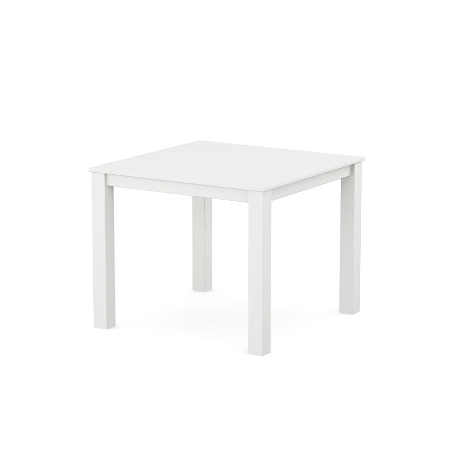 POLYWOOD Parsons 38" X 38" Dining Table in White