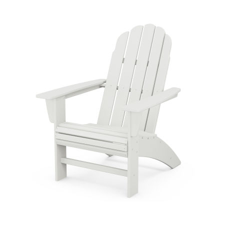 POLYWOOD Vineyard Curveback Adirondack Chair in Vintage White
