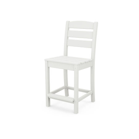 POLYWOOD Lakeside Counter Side Chair in Vintage White