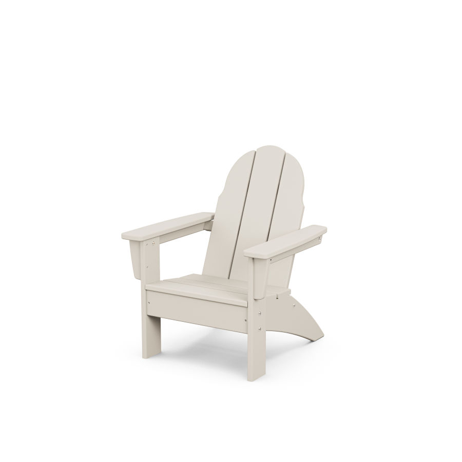 POLYWOOD Kids Vineyard Adirondack Chair in Sand