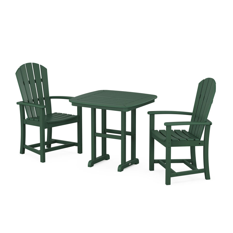 POLYWOOD Palm Coast 3-Piece Dining Set in Green