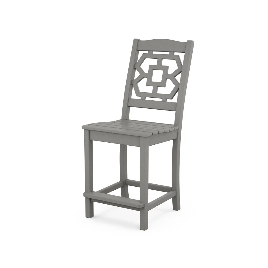 POLYWOOD Chinoiserie Counter Side Chair