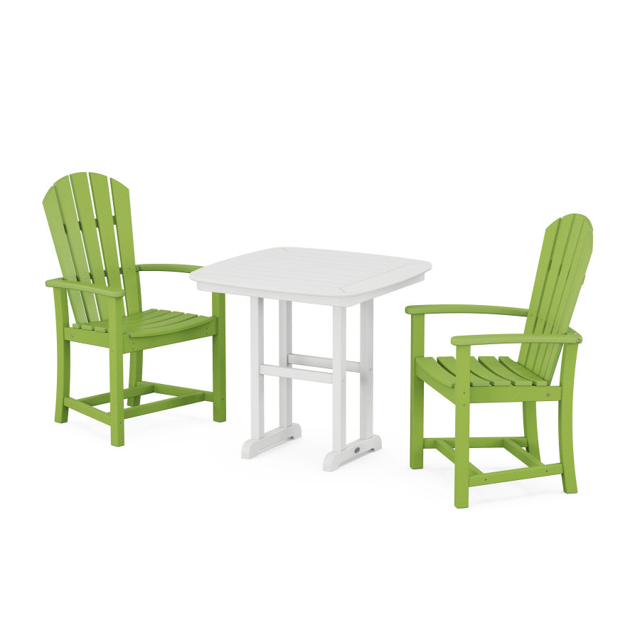 POLYWOOD Palm Coast 3-Piece Dining Set in Lime