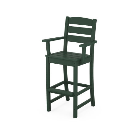 POLYWOOD Lakeside Bar Arm Chair in Green