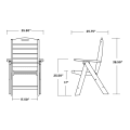 Thumbnail for Nautical Folding Highback Chair