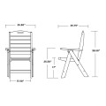 Thumbnail for Nautical Folding Highback Chair