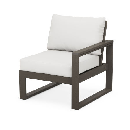 EDGE Modular Right Arm Chair in Vintage Finish