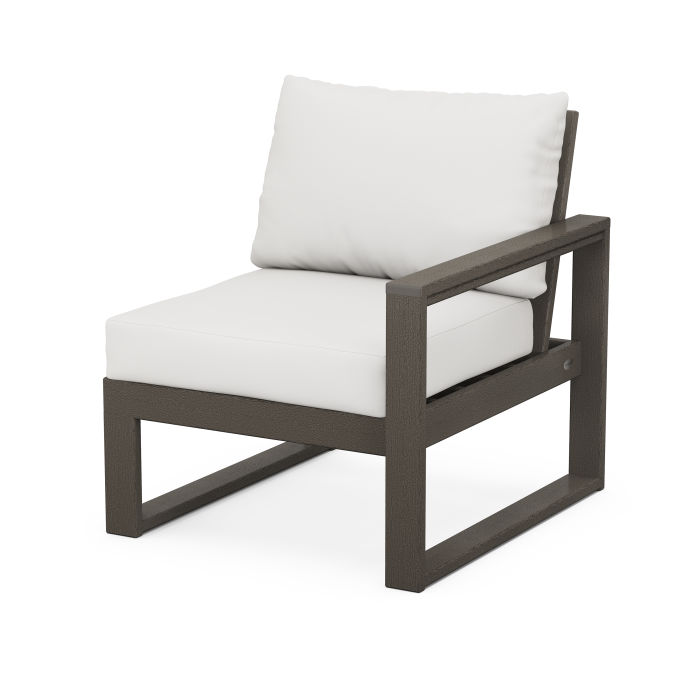EDGE Modular Right Arm Chair in Vintage Finish