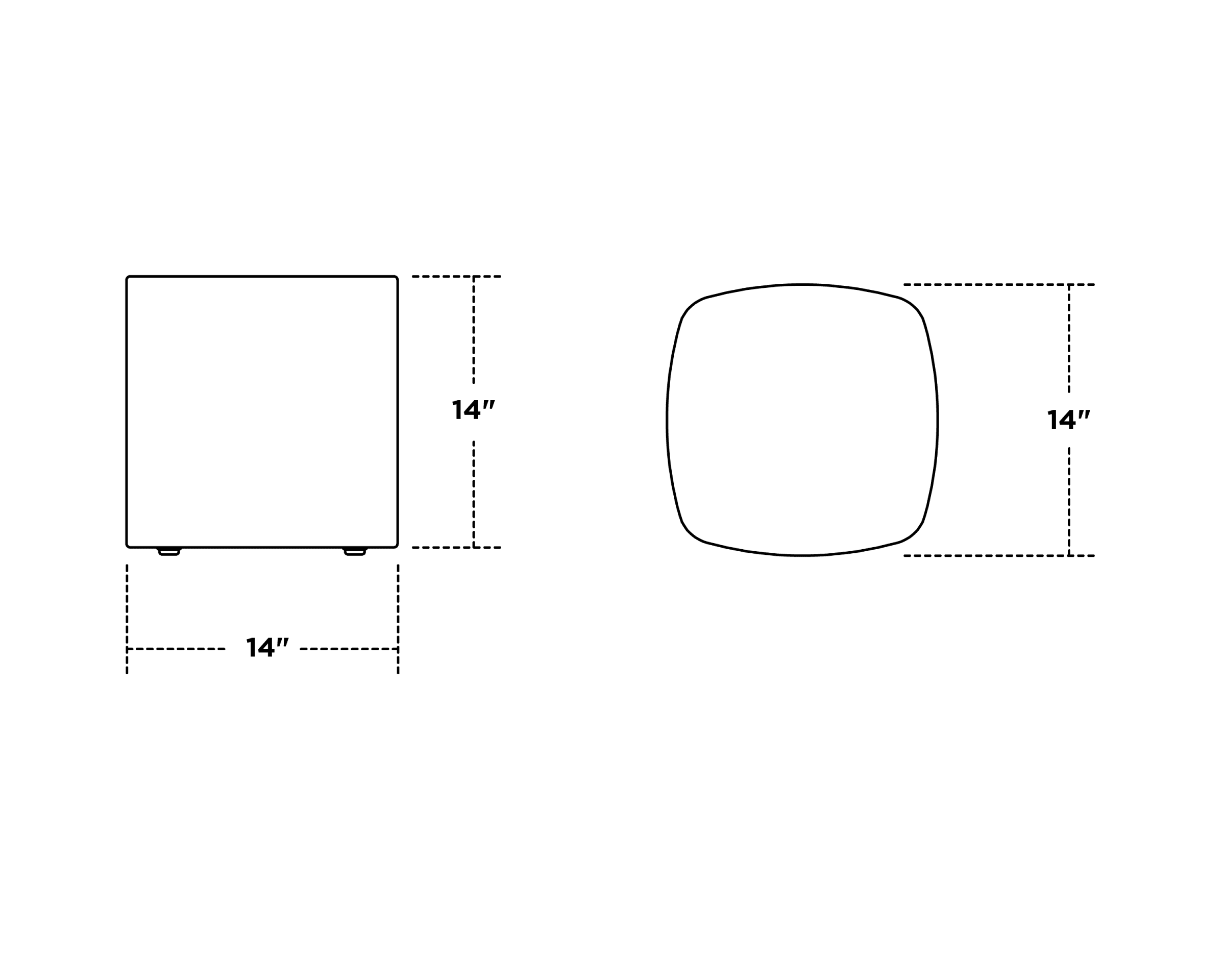 Dimensions for Laguna In-Pool Side Table