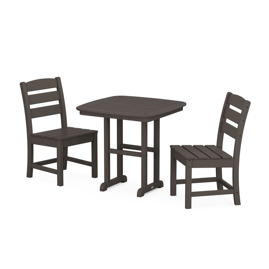 POLYWOOD Lakeside Side Chair 3-Piece Dining Set in Vintage Finish