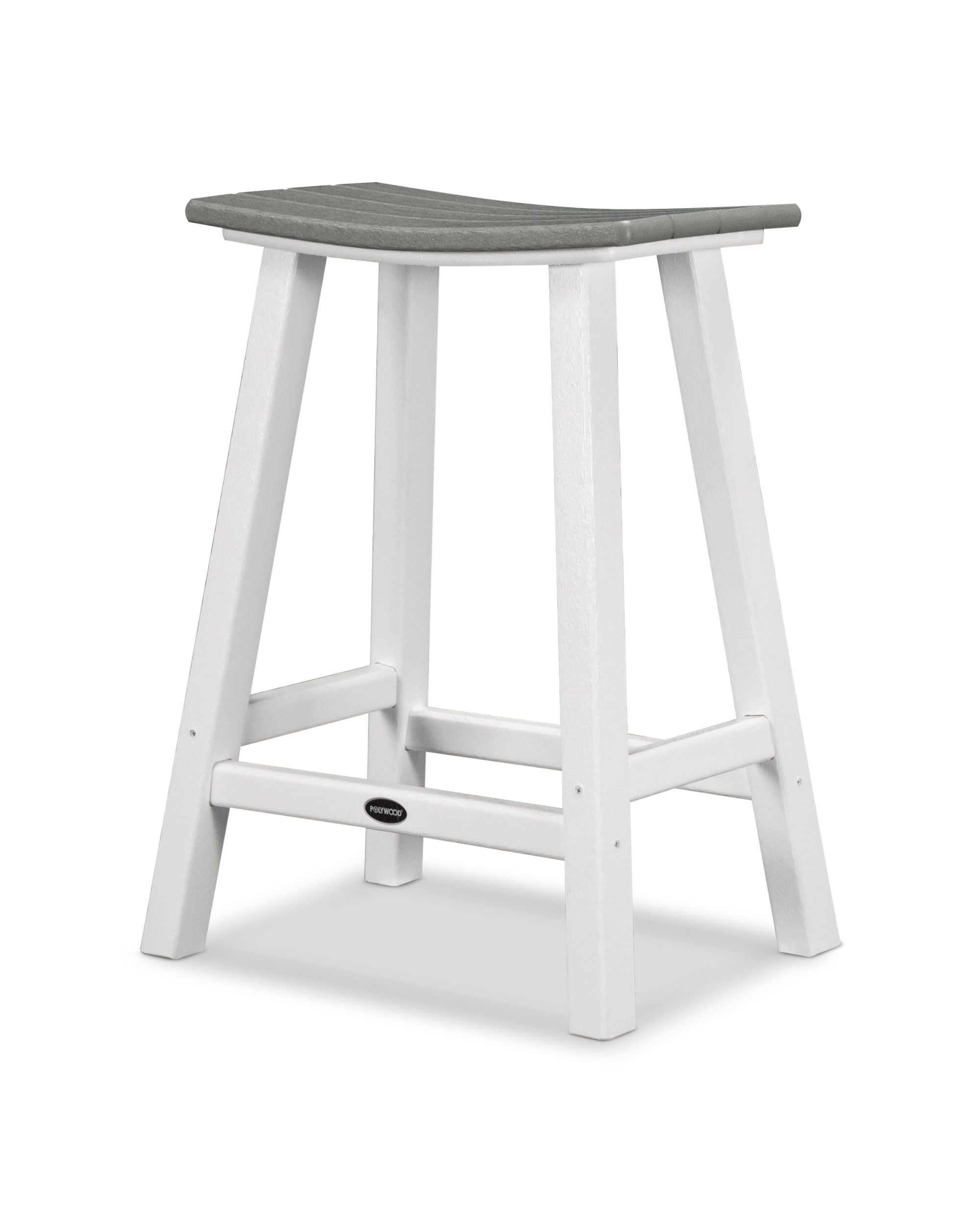 POLYWOOD® Contempo 24" Saddle Bar Stool 2011 POLYWOOD® Official Store