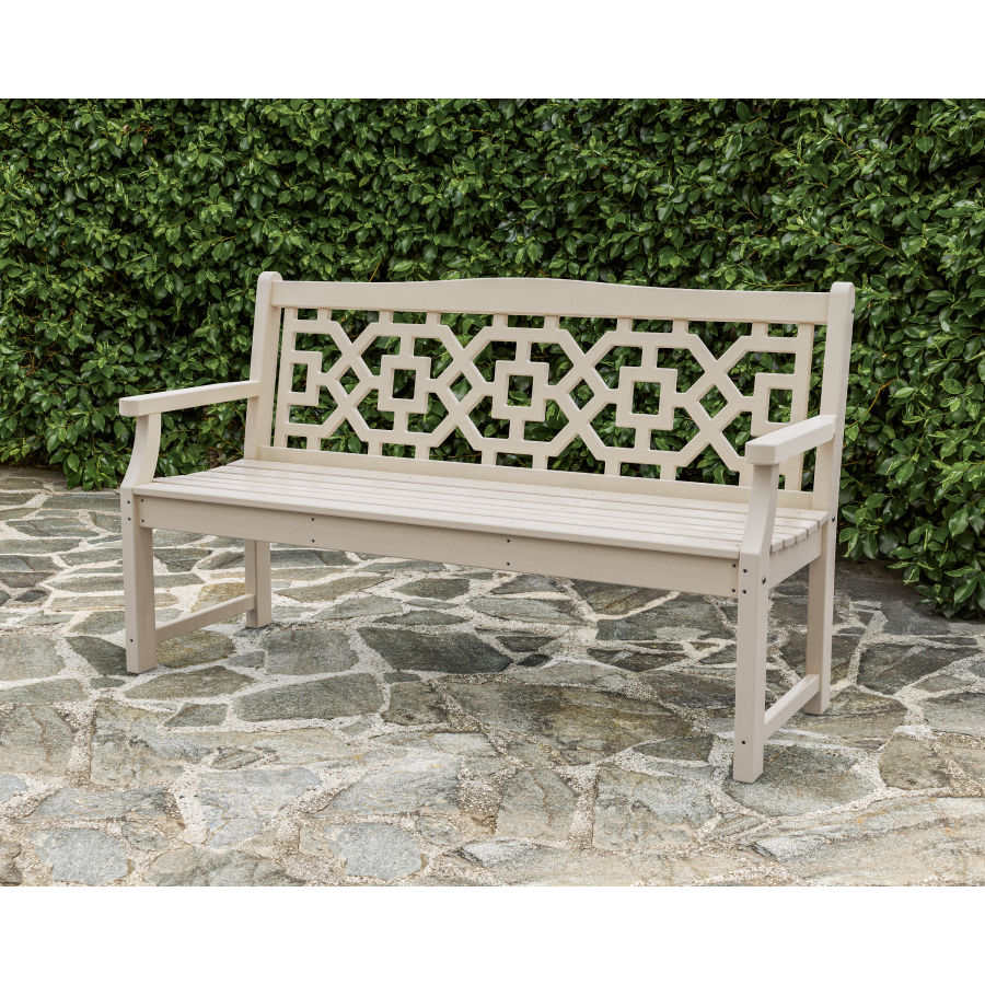 Chinoiserie 60” Garden Bench