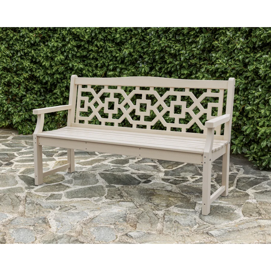 Chinoiserie 60” Garden Bench