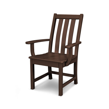 POLYWOOD Vineyard Dining Arm Chair in Mahogany