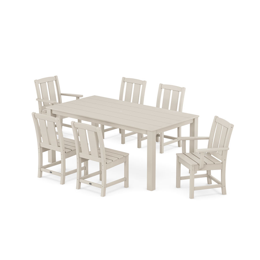 POLYWOOD Mission 7-Piece Parsons Dining Set in Sand