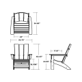 Thumbnail for Modern Grand Adirondack Chair