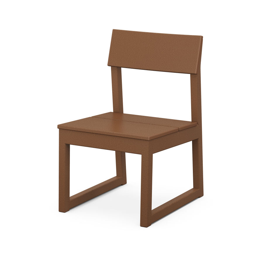 POLYWOOD EDGE Dining Side Chair in Teak