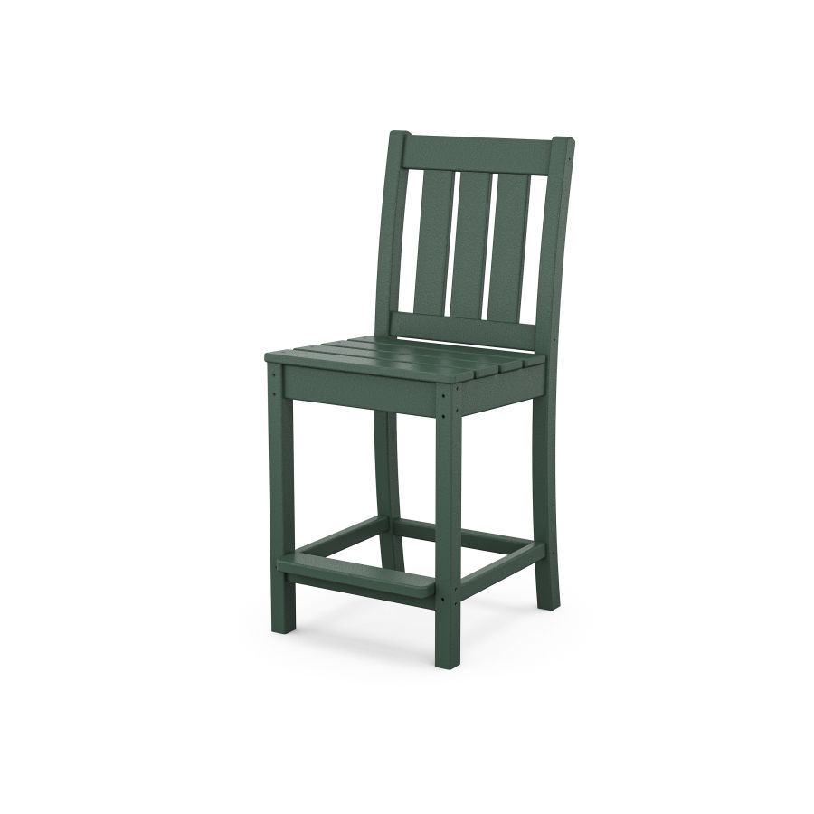 POLYWOOD Oxford Counter Side Chair in Green