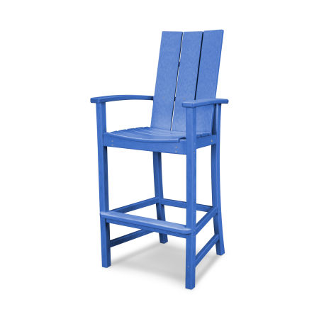 Modern Adirondack Bar Chair in Pacific Blue