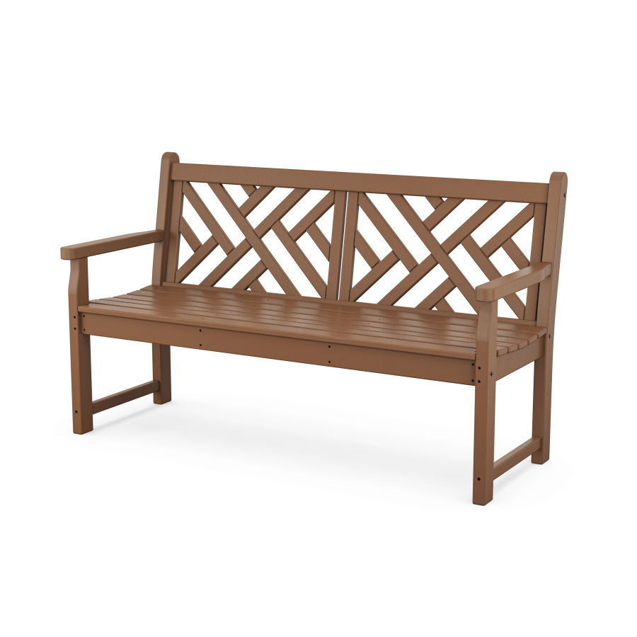 POLYWOOD Chippendale 60” Bench in Teak