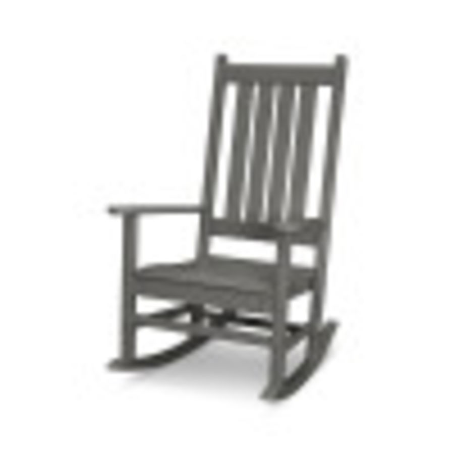 POLYWOOD Vineyard Porch Rocking Chair in Slate Grey