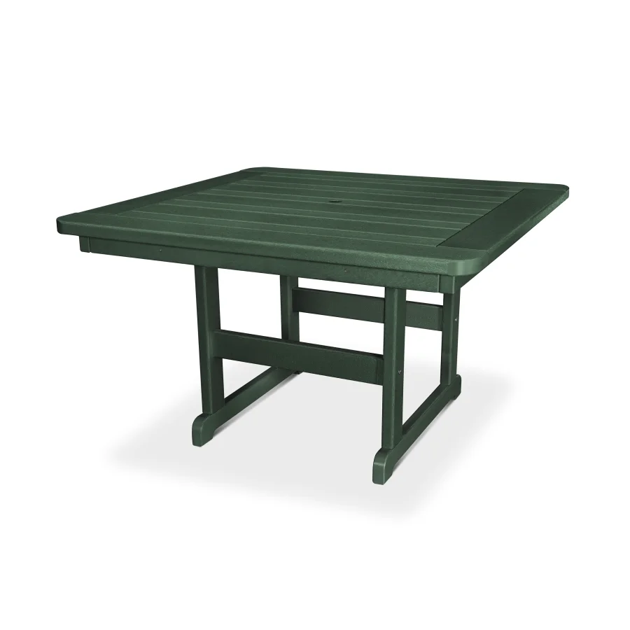 POLYWOOD Park 48" Square Table in Green