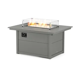 POLYWOOD Rectangle 34" X 46" Fire Pit Table